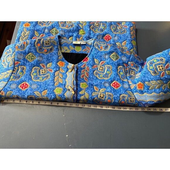 Quilted Chore Jaket Smithsonian Institution Barn Hand Made Pockets - Picture 11 of 12